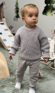 komplet wełna merino